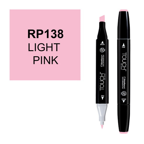 Marqueur touch double pointe rose clair