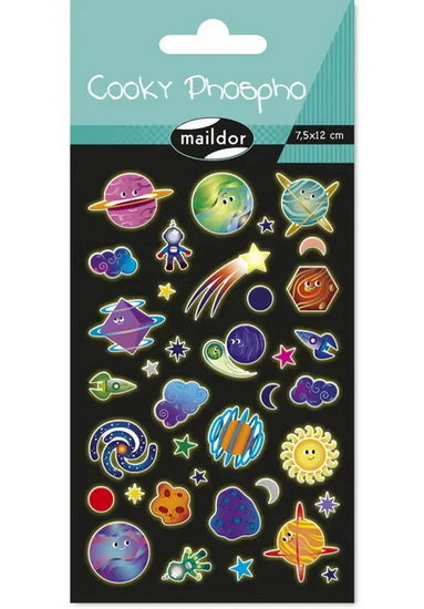 Phosphorescents Cooky Stickers : Planets