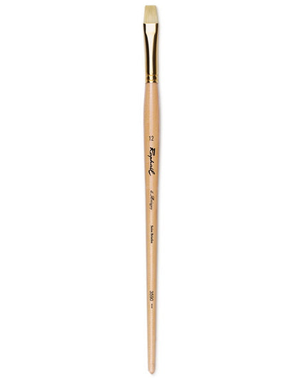 Oil paintbrush - hog hair - d'artigny - short flat #12