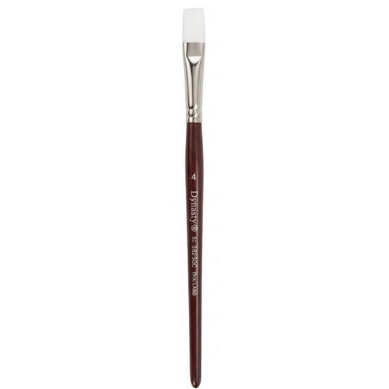 Brush Short Handle/Synthetic Bristle Bright - #4
