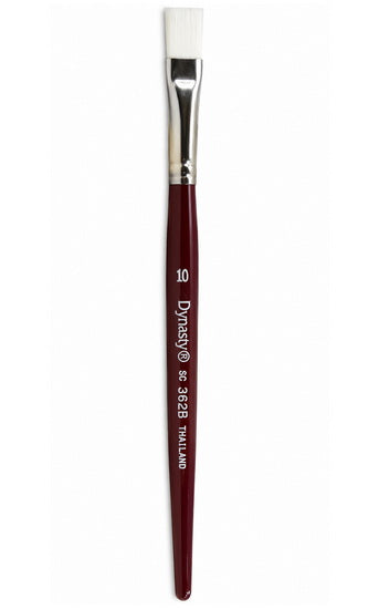 Brush Short Handle/Synthetic Bristle Bright - #10