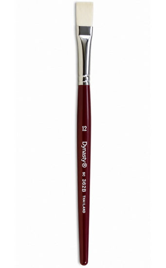 Brush Short Handle/Synthetic Bristle Bright - #12