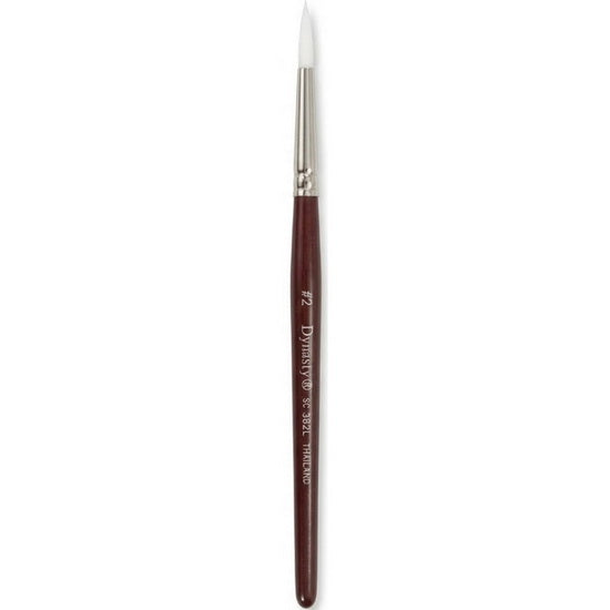 Brush Short Handle/Synthetic Bristle Script Liner - #2