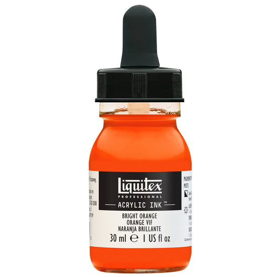 Acrylic Ink Bright Orange- 30ml