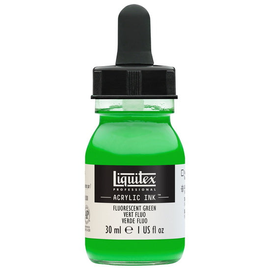 Encre acrylique vert fluo - 30ml