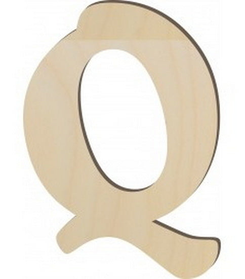 **Lettre en bois q 10 po