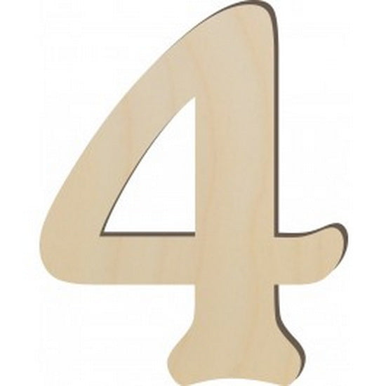 Wooden Number - 3 Inches