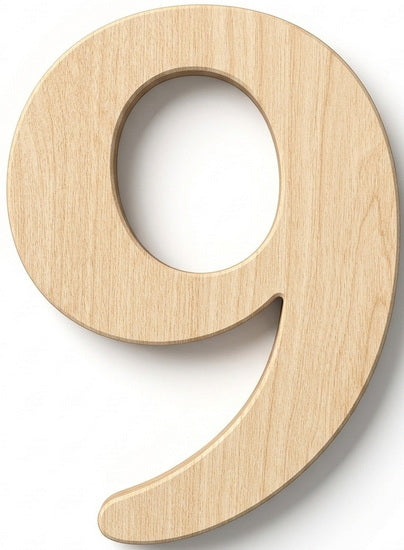 Wooden Number - 3 Inches