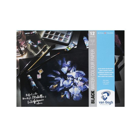 Watercolour Paper Pad Van Gogh  Black- A4 360G