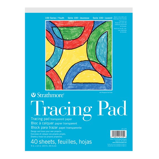 Bloc papier calque - 30lbs - 9x12po (40f)