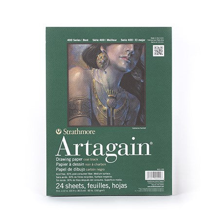 Bloc papier artagain - noir - s400 - 9x12po (24f)