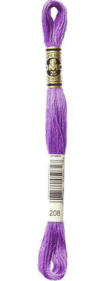 Embroidery floss - v dark lavender - 208