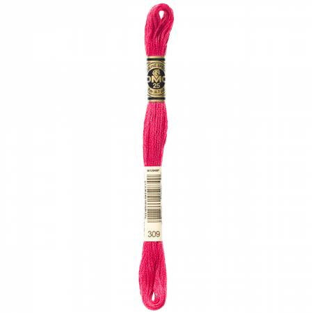 Fil à broder - rose framboise ecrasee - 309