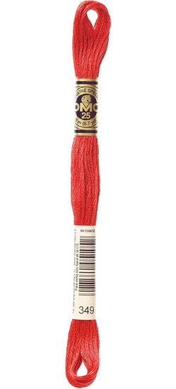 Embroidery floss - dark coral - 349