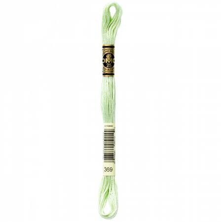 Embroidery floss - v light pistachio green - 369