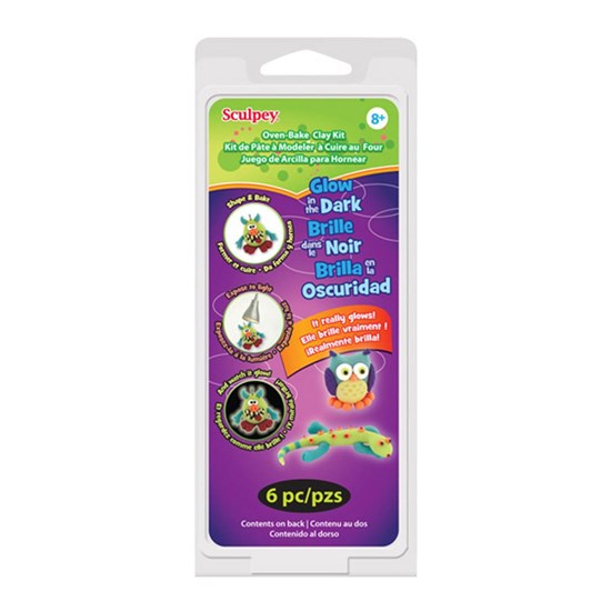 Kit pâte à modeler phosphorescente sculpey