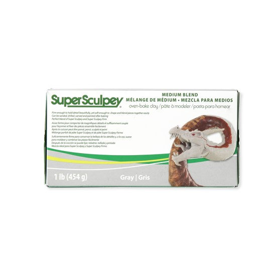 Mélange de médium gris supersculpey 1 lb