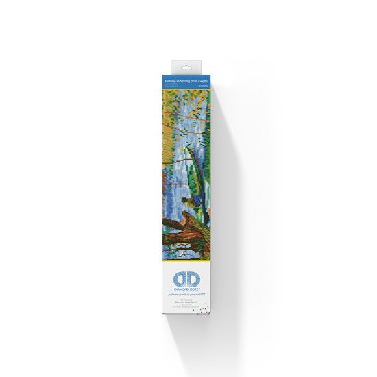 Kit créatif diamond dotz - la pêche au printemps, van gogh