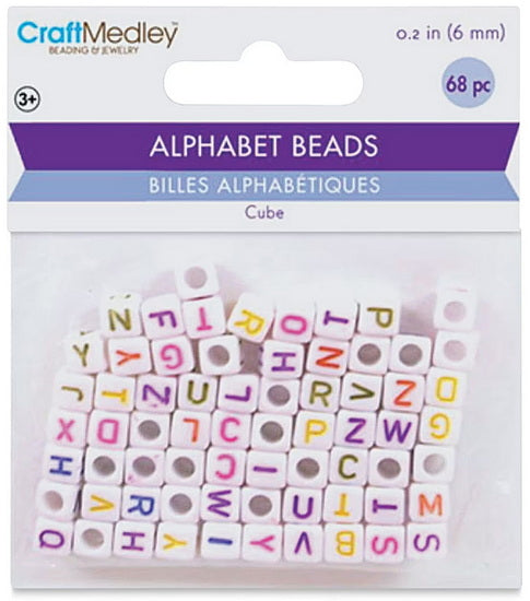 Alphabet beads - colored