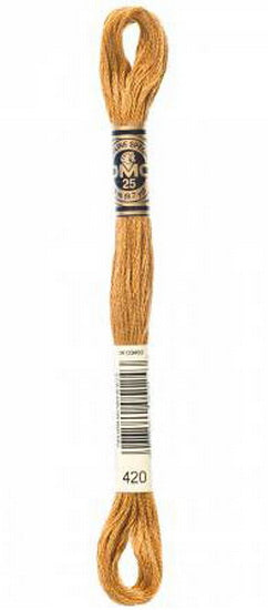 Embroidery floss - dark hazelnut brown - 420