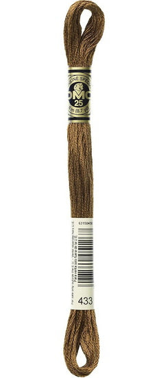 Embroidery floss - md brown - 433