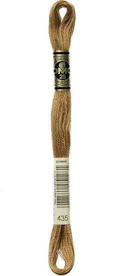 Embroidery floss - v light brown - 435
