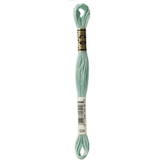 Embroidery floss - v light blue green - 504