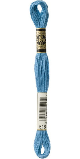 Fil à broder - bleu nattier - 518