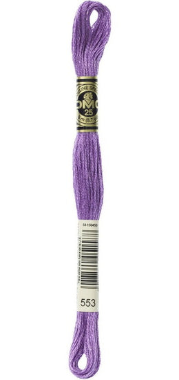 Fil a broder - amethyste violette - 553