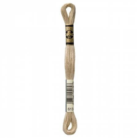Embroidery floss - v light drab brown - 613