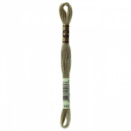 Embroidery floss - dark beige gray - 642