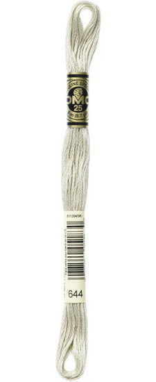 Embroidery floss - md beige gray - 644