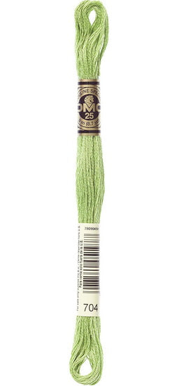 Fil à broder - citron vert - 704