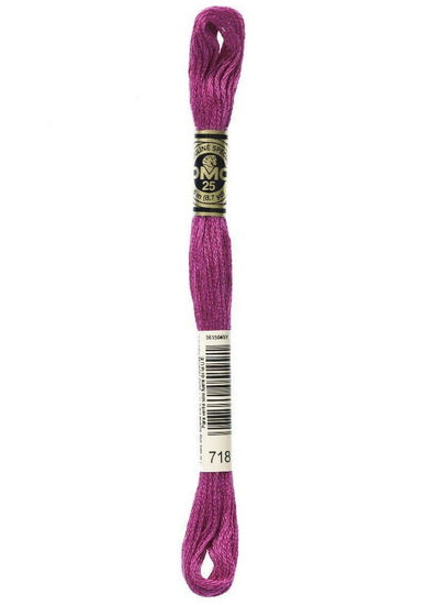Fil à broder - rose magenta - 718