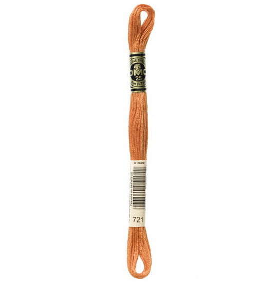 Embroidery floss - md orange spice - 721