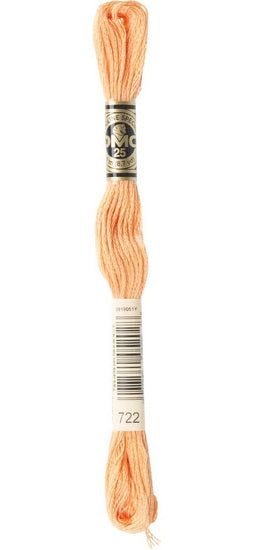 Embroidery floss - light orange spice - 722