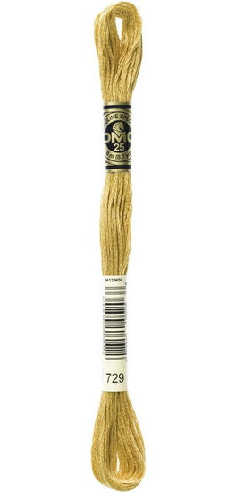 Embroidery floss - md old gold - 729