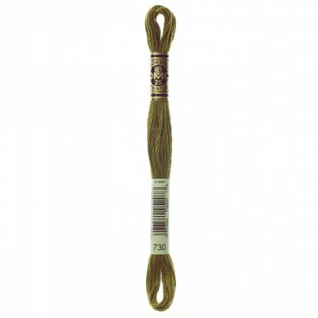 Embroidery floss - v dark olive green - 730
