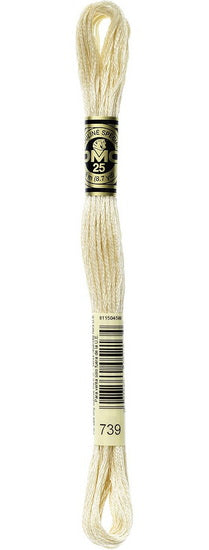 Embroidery floss - ultra v light tan - 739