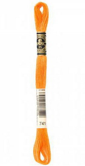 Embroidery floss - md tangerine - 741