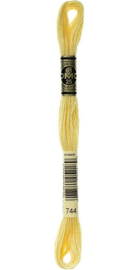 Fil à broder - jaune pamplemousse - 744