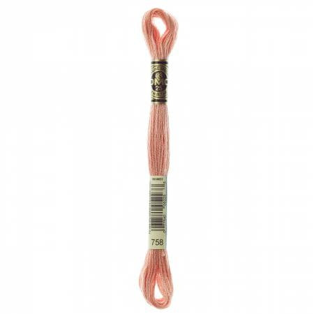 Embroidery floss - v lt terra cotta - 758