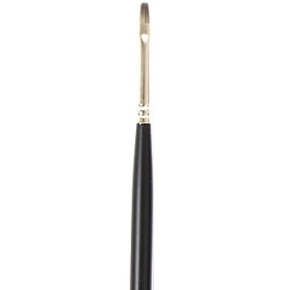 Pinceau manche long/poils synthétiques carré - #2