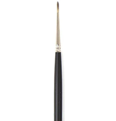 Pinceau manche long/poils synthétiques rond- #2