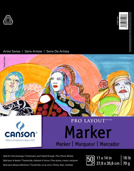 Bloc pour crayon marqueur - 11x14po (50f)