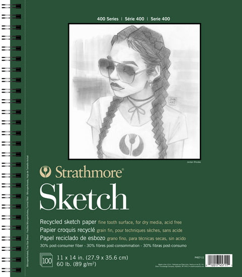 Recycled sketch pad - 11x14in (100s)