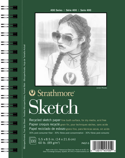 Recycled sketch pad - 5x8in (100s)