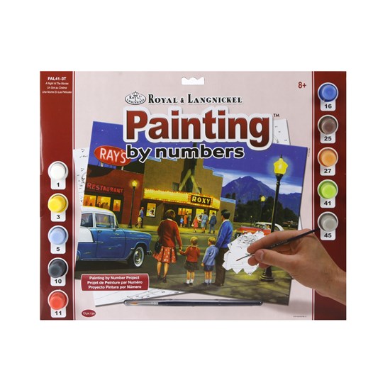 Paint By Numbers Movie Night