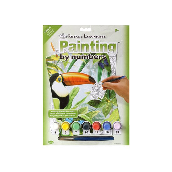 Peinture à numéros junior toucan de la jungle