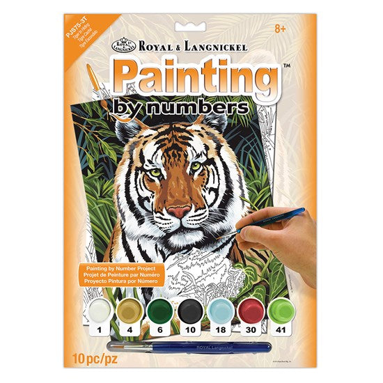 Paint By Numbers Junior Tiger Hiding